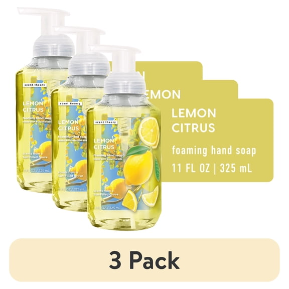 (3 pack) Scent Theory Foaming Hand Soap, Lemon Cloudberry, 11 fl oz