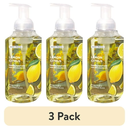 (3 pack) Scent Theory Foaming Hand Soap, Lemon Citrus, 11 fl oz