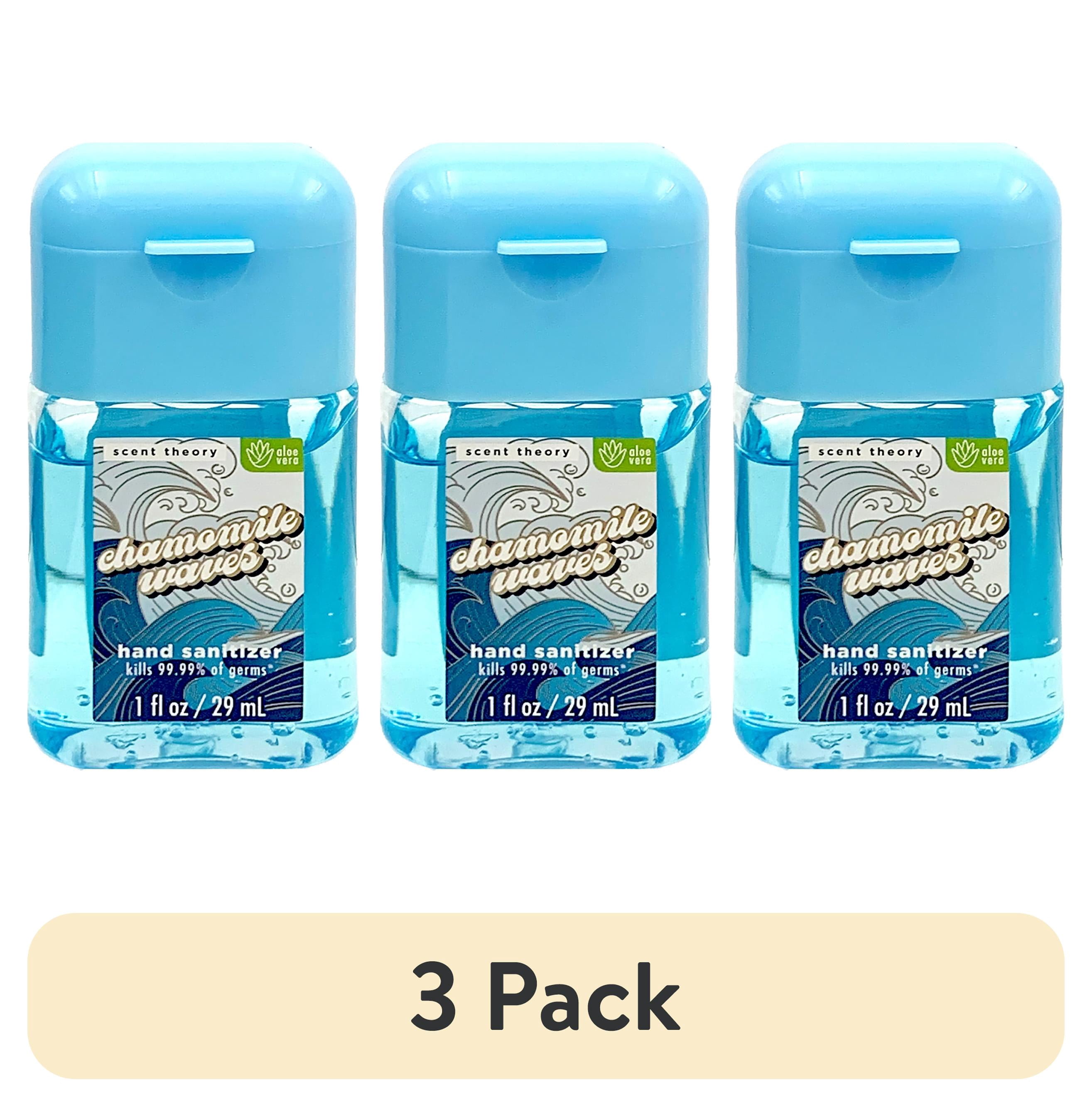(3 pack) Scent Theory Hand Sanitizer Gel, Chamomile Waves, 1 fl oz