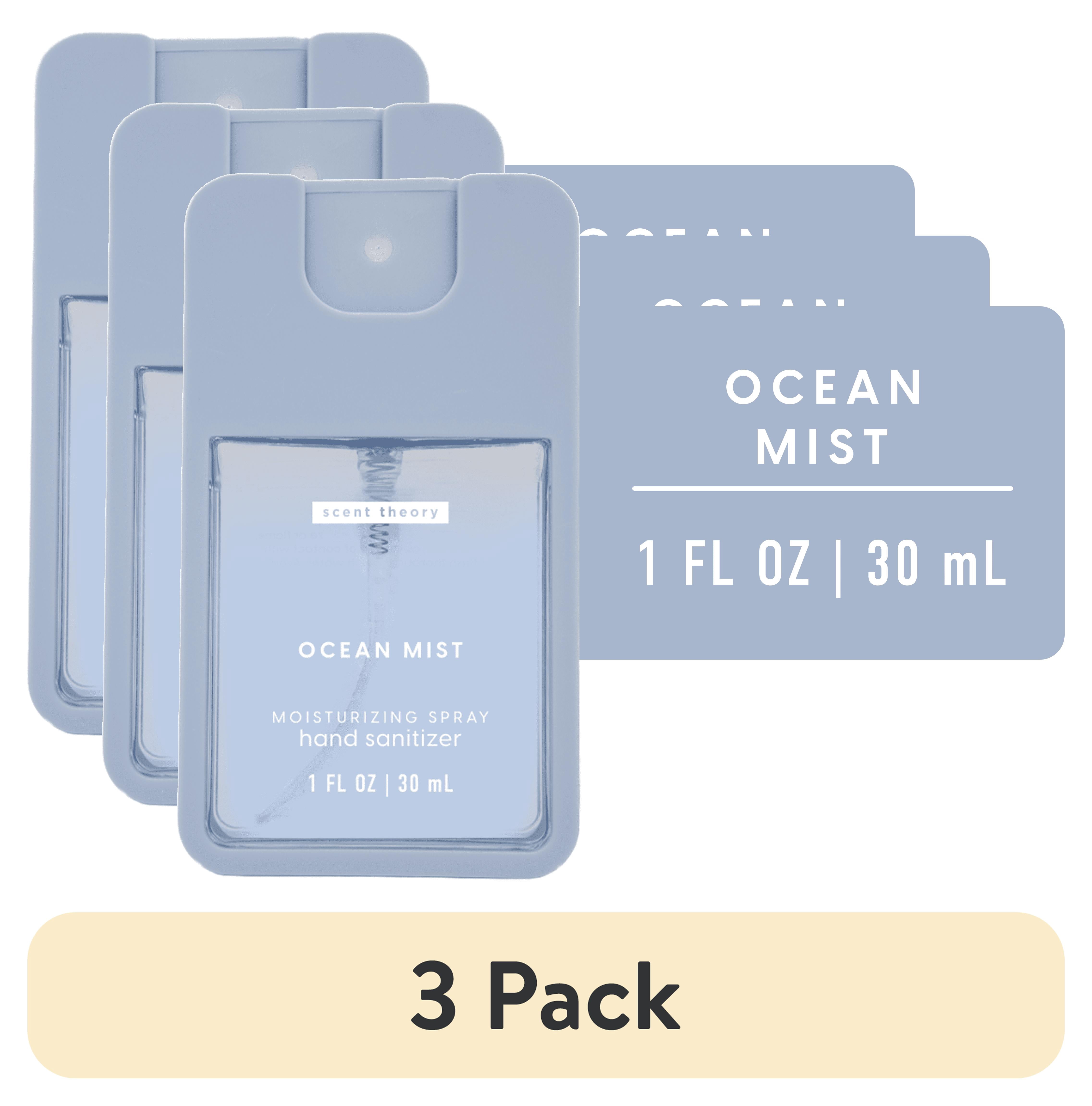 (3 pack) Scent Theory Hand Sanitizer Spray, Ocean Mist, 1 fl oz