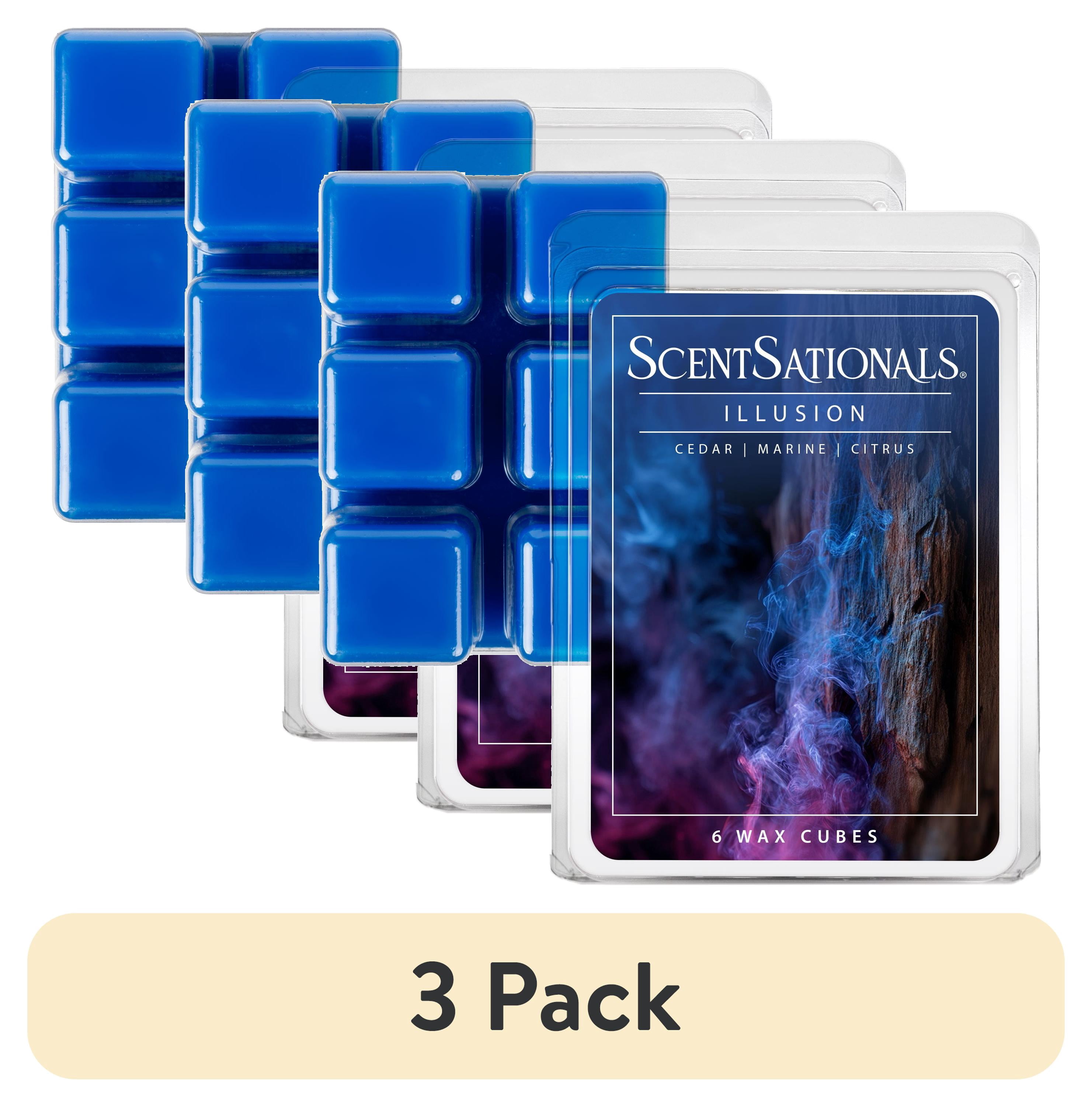 (3 pack) Illusion Wax Melts, ScentSationals, 2.5 oz
