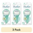 thumbnail image 1 of (3 pack) Schick Intuition 4-Blade Sensitive Care Women's Razor Handle Plus 2 Manual Razor Cartridge Refills, 1 of 15