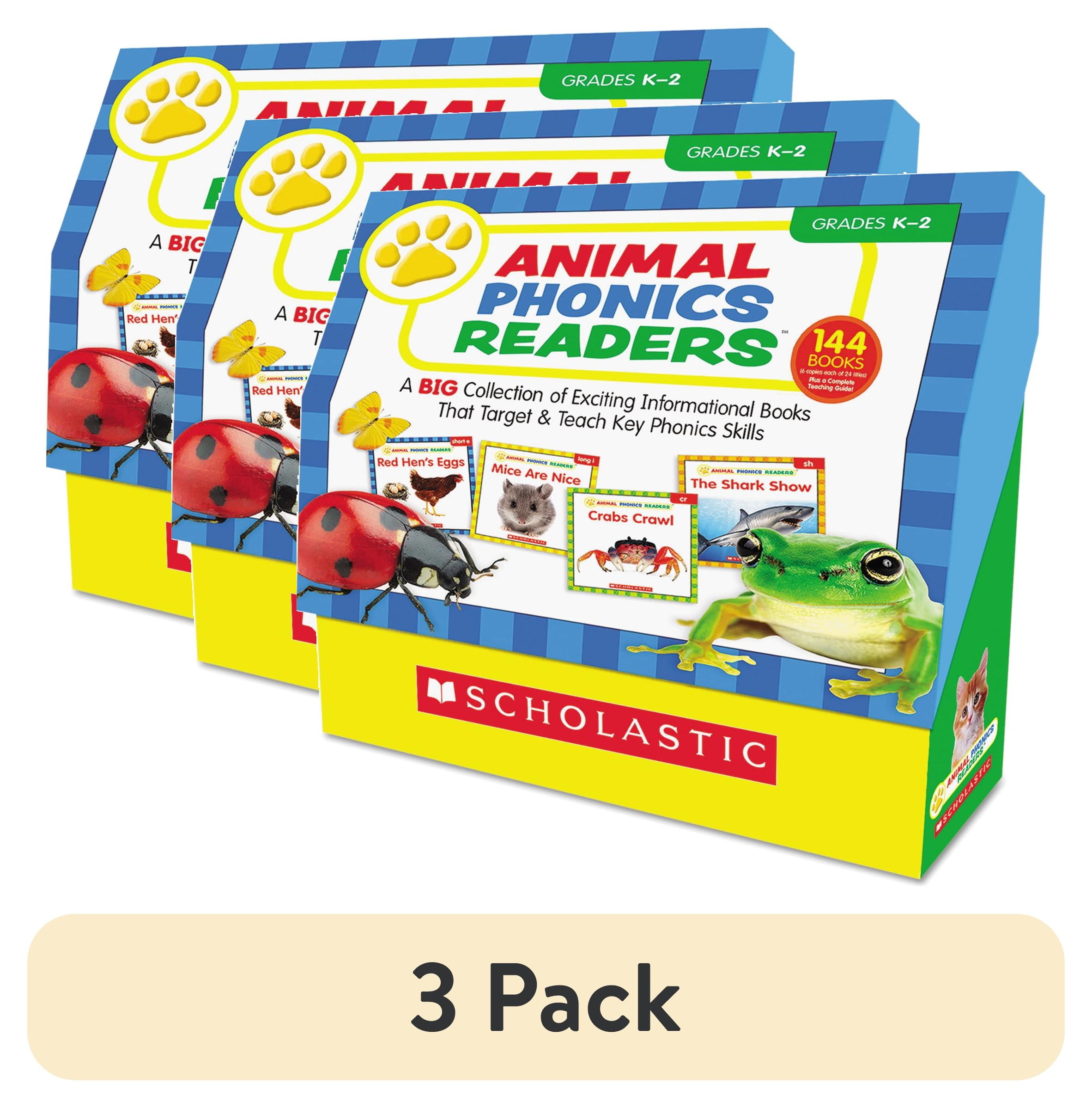Scholastic Animal Phonics Readers Book Set, Grades PreK - 2
