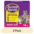 thumbnail image 1 of (3 pack) Scoop Away Multi Cat Litter With Meadow Fresh Scent, 14 lb. Box, 1 of 19
