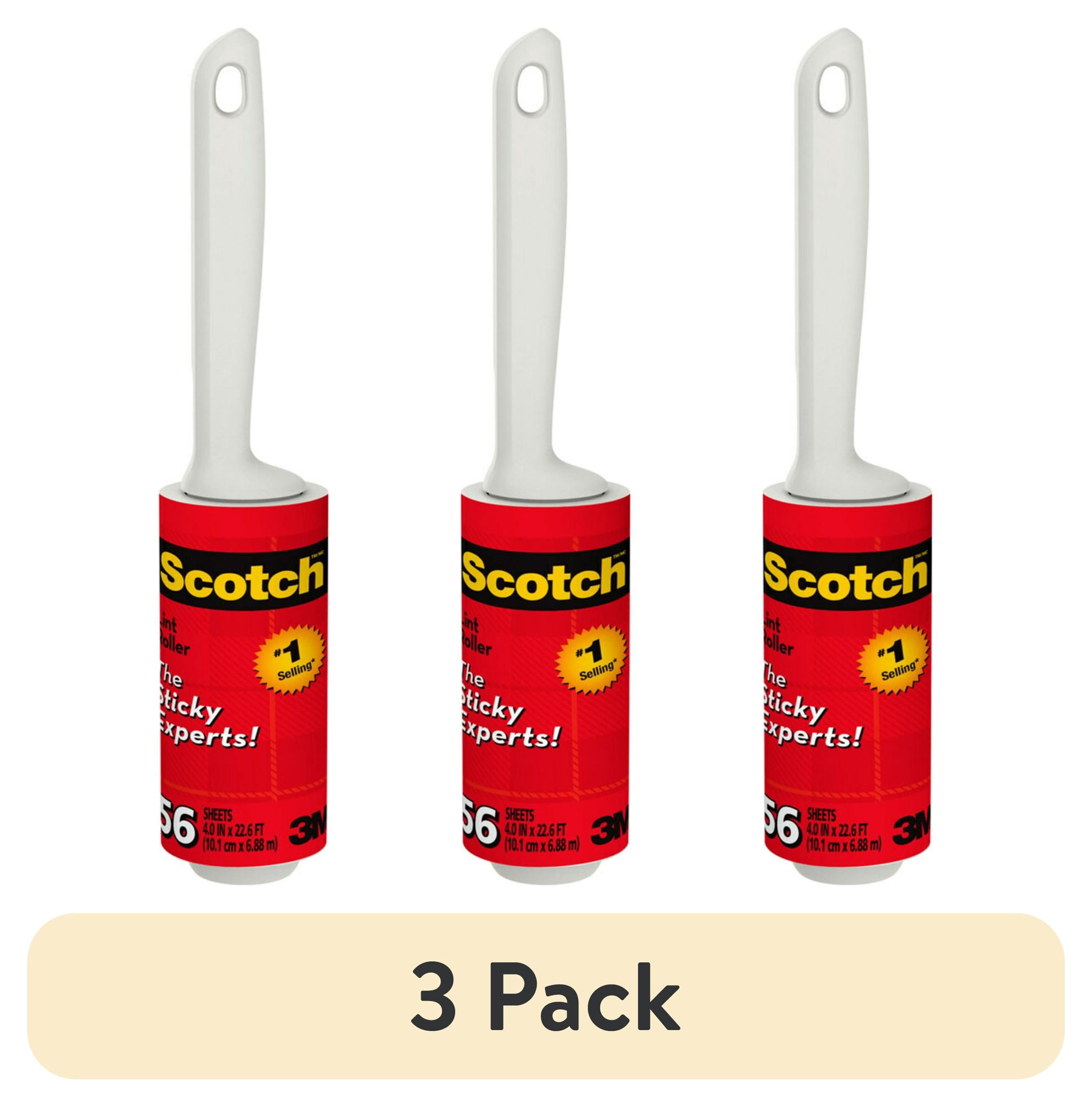 (3 pack) Scotch Brand Lint Roller, 56 Sheets