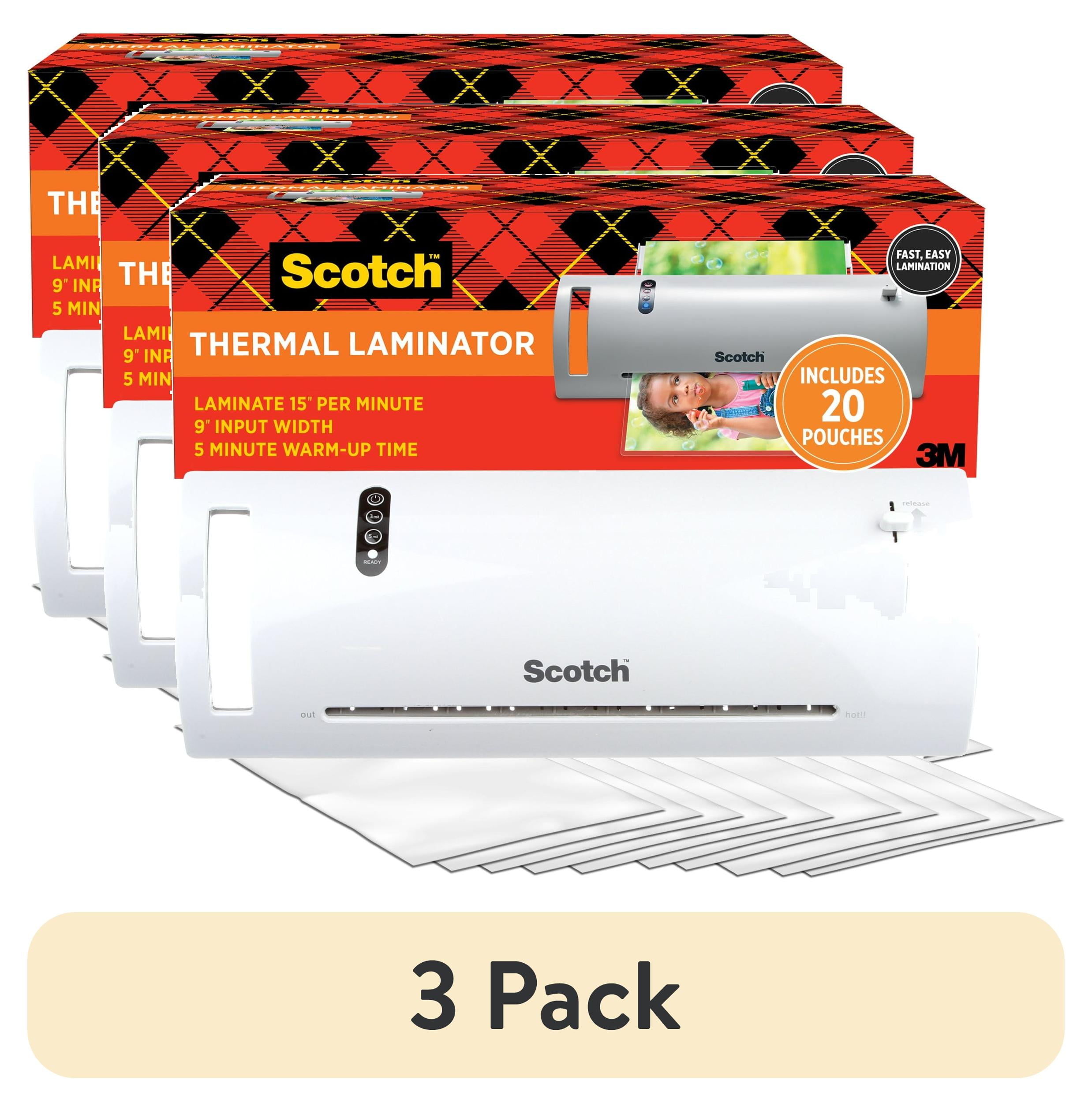 【中古】「非常に良い」Scotch TL902VP - Laminator - heat laminator - pouch - 9 in 3-pack-Scotch-TL902VP-Thermal-