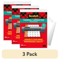 (3 pack) Scotch Thermal Pouches, 8.9 in. x 11.4 in., 3 Mil, 20 Pouches