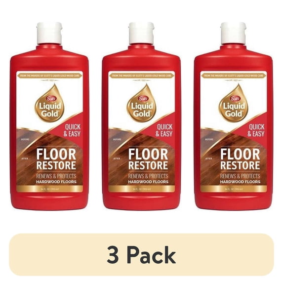(3 pack) Scotts Liquid Gold Floor Restore Enhances and Protects 24 Oz