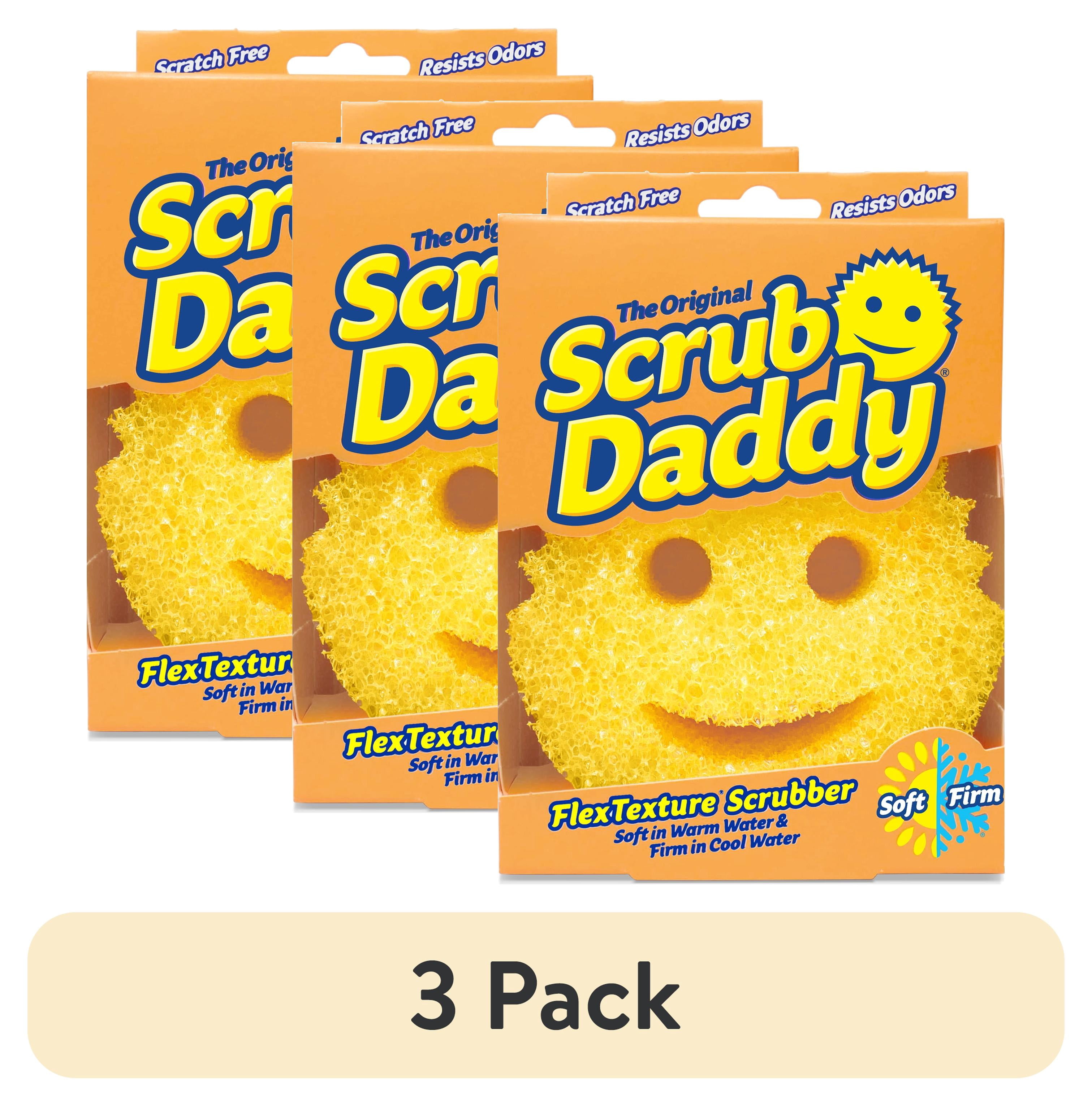 (3 pack) Scrub Daddy Original Sponge Scratch-Free Dish Scrubber, Kitchen & Bath Cleaning Supplies. Scrubbies & Esponjas De Fregar Platos
