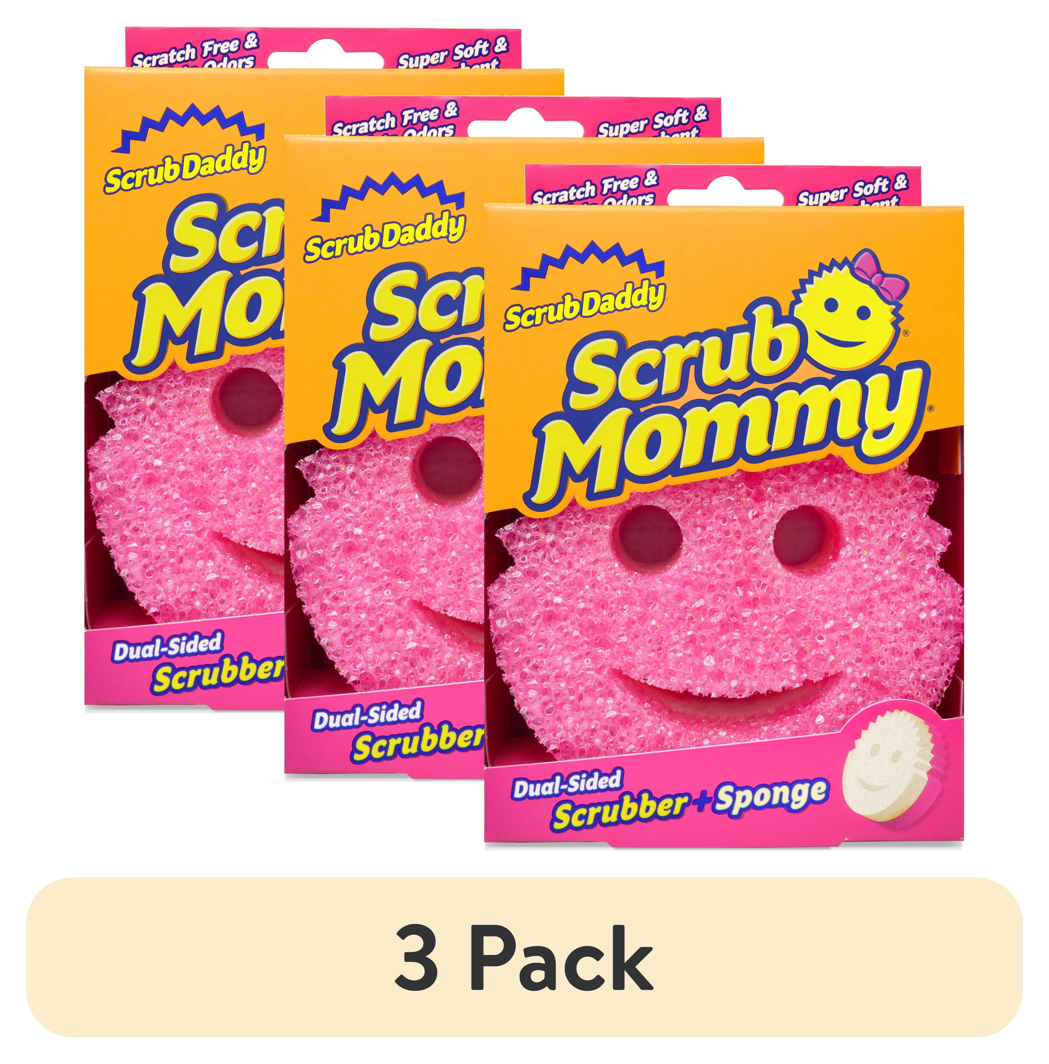 (3 pack) Scrub Daddy Scrub Mommy Dual-Sided Scratch-Free Dish Scrubber Sponge, Kitchen & Bath Cleaning Supplies. Scrubbies & Esponjas De Fregar Platos