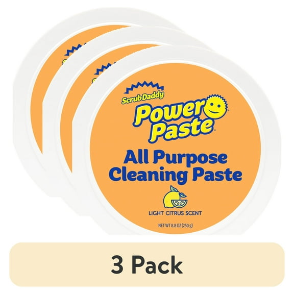 (3 pack) Scrub Daddy PowerPaste All-Purpose Cleaning Paste with Scrub Mommy Multipurpose Cleaning Sponge