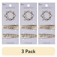 thumbnail image 1 of (3 pack) Scunci Elite Salon Clip & Oval Rhinestone Barrette Combo, 3-Pieces, 1 of 3