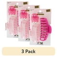 thumbnail image 1 of (3 pack) Scunci Jaw/Claw Clips in Assorted Shapes, Sizes & Pink Colors, 3-Pieces, 1 of 3