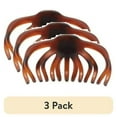 thumbnail image 1 of (3 pack) Scunci Recycled Large Claw Clips - Brown/Black - Thick Hair - 2-Count, 1 of 8