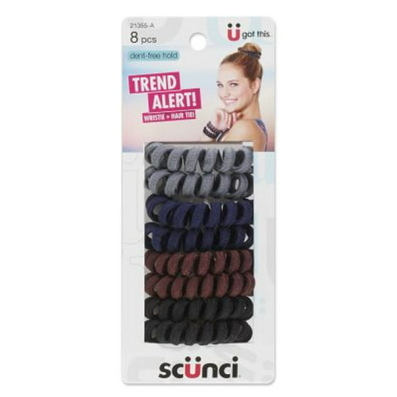 (3 pack) Scunci Trend Alert Wristie   Hair Tie Dent-Free Hold 21355-A (Pack of 1)