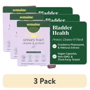 3 pack Semaine Urinary Tract Cleanse & Protect 12 Ct.   UTI Relief & Immunity Boost   Cranberry & Hibiscus