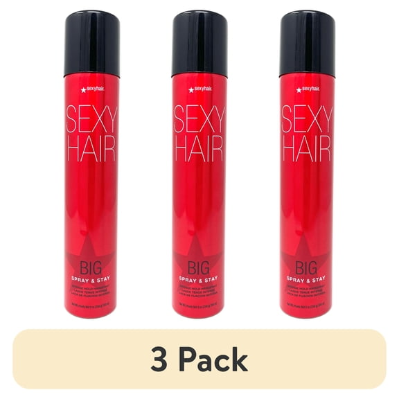 (3 pack) Sexy Big Sexy Spray & Stay Hair Spray Intense Hold Hair Spray 9 oz