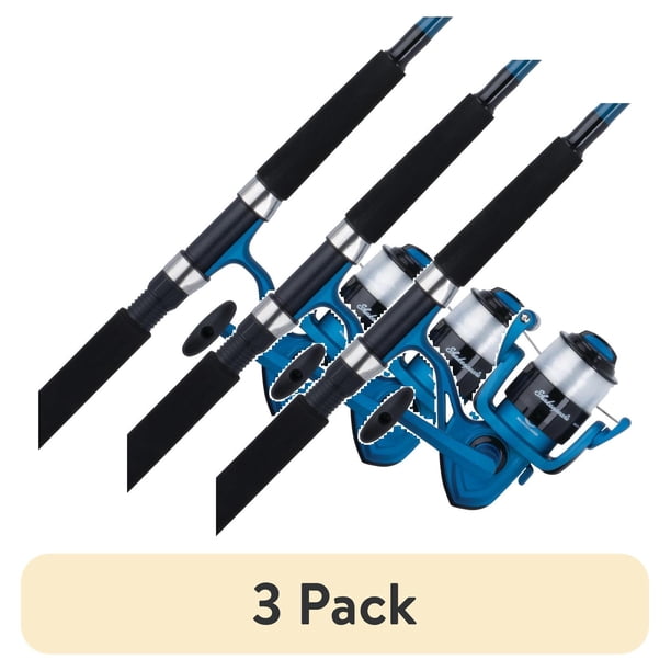 3 pack) Shakespeare Tiger Spinning Surf Combo Kit, 7' Medium