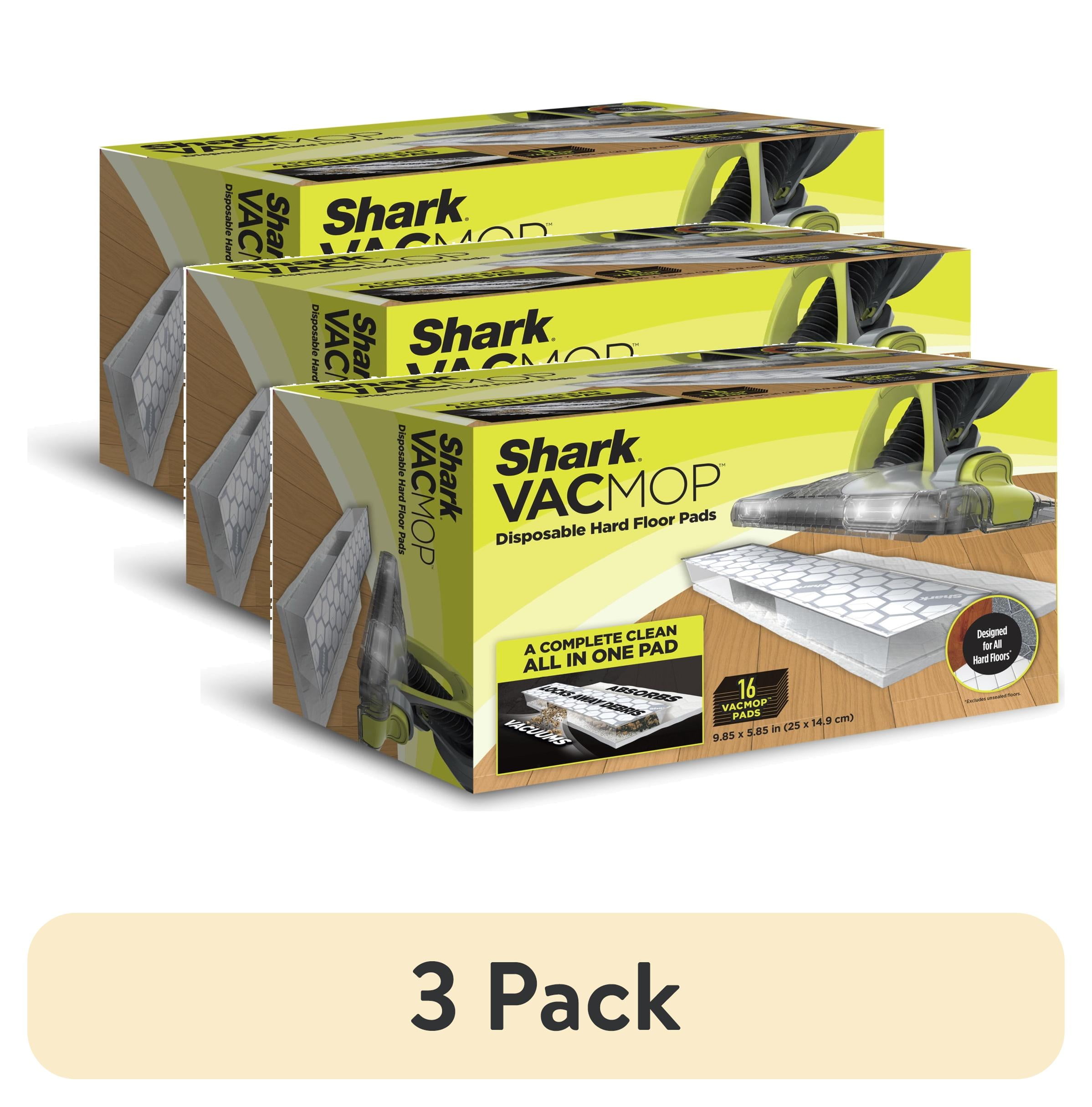 Shark VACMOP White Disposable Hard Floor Vacuum and Mop Pads 16-Pack