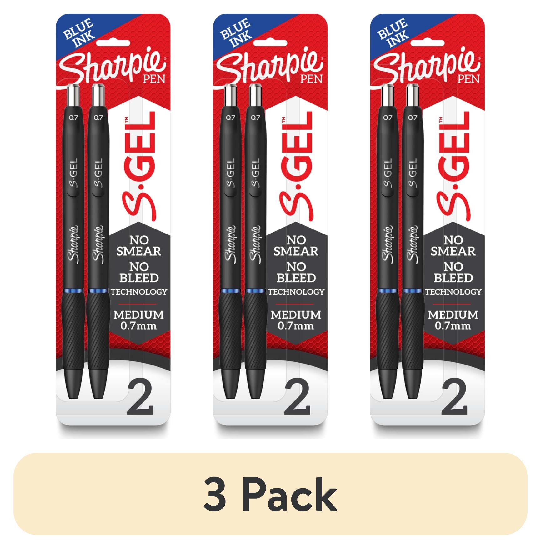 Sharpie S-Gel, Gel Pens, Medium Point (0.7mm), Blue Ink Gel Pen, 2