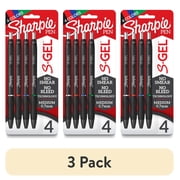 (3 pack) Sharpie S-Gel Pens 0.7 mm Pen Point Size - Assorted Gel-based Ink - 4 / Pack