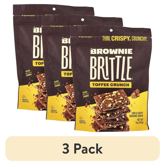(3 pack) Sheila G's Brownie Brittle Toffee Crunch, 5 OZ,