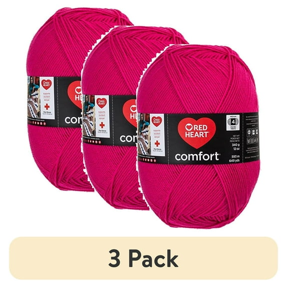 (3 pack) Shock Pink-Yarn Comfort