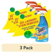 (3 pack) Shout Advanced Acting Gel, Laundry Stain Remover, 22 Ounce