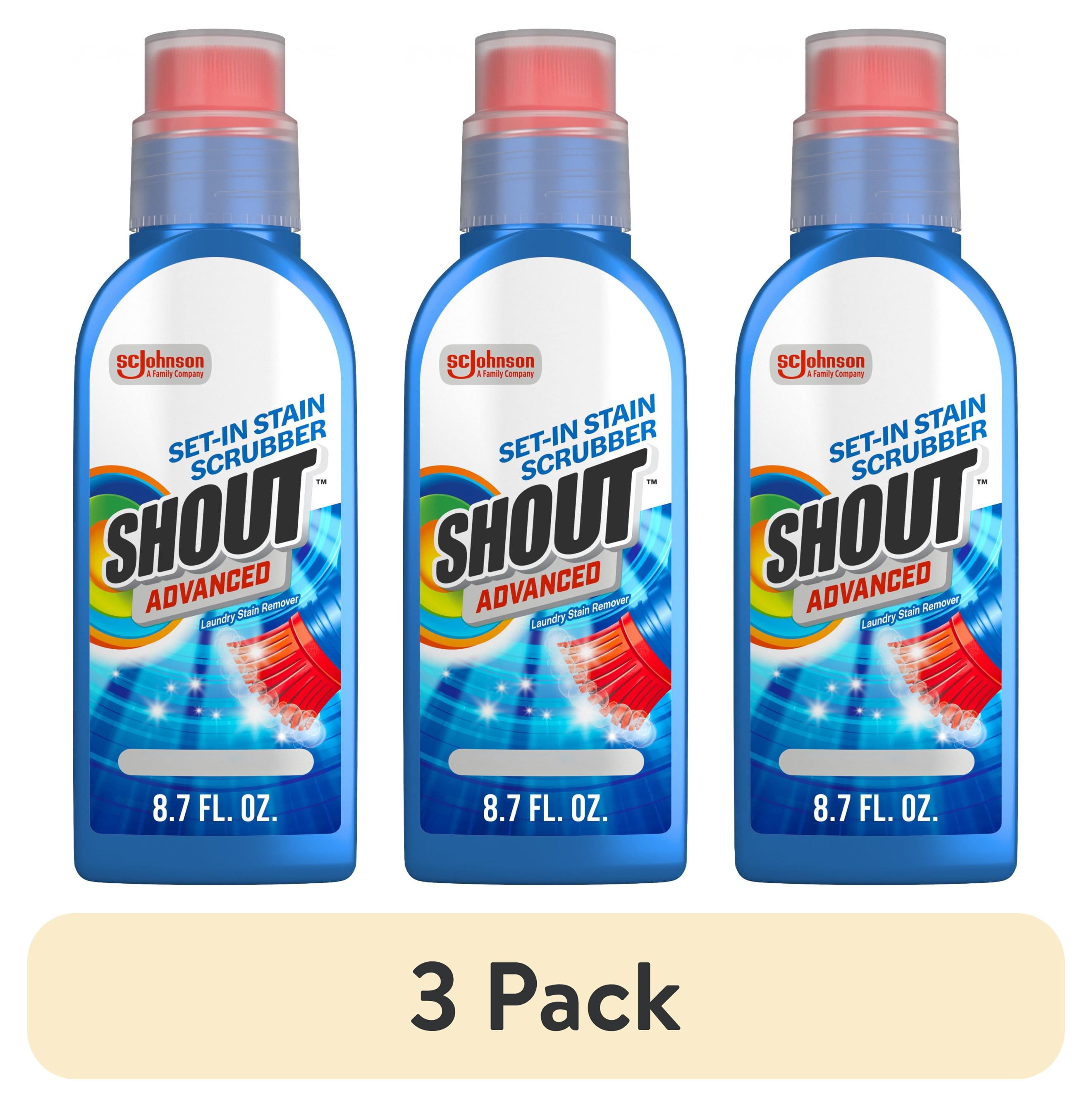 (3 pack) Shout Advanced&nbsp;Laundry Stain Remover,Ultra Concentrated Gel Brush, 8.7 Ounce