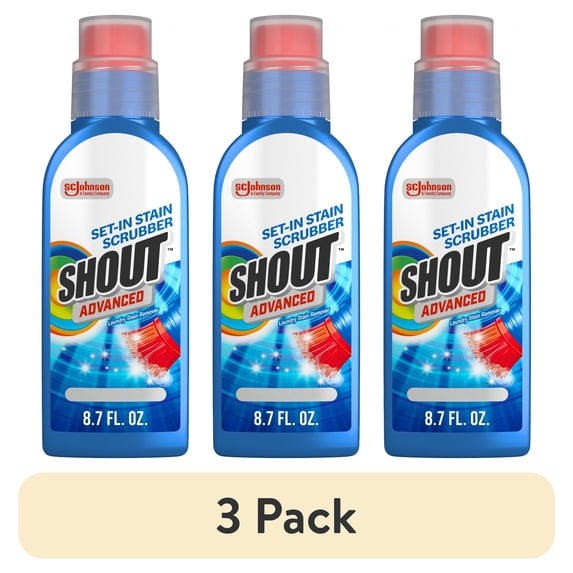 (3 pack) Shout Advanced Ultra Concentrated Gel Brush, 8.7 fl Ounce