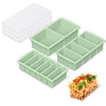 thumbnail image 1 of 3-pack Silicone Freezer Trays With Lid 2 Large 2-cup(500ml)&4 Medium 1-cup(125ml)&6 Small 1/2-cup(75ml) Soup Container Molds Ice Cube Tray For Meal Prep&freezing Stews Sauces, 1 of 8