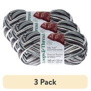 (3 pack) Silky Soft Multi Yarn by Loops & Threads - Yarn for Knitting - Crochet - Weaving - and Arts & Crafts - Midnight - Bamboo - 3.5 oz