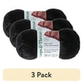 thumbnail image 1 of (3 pack) Silky Soft Yarn by Loops & Threads - Yarn for Knitting - Crochet - Weaving - and Arts & Crafts - Black - Bamboo - 3.5 oz, 1 of 3