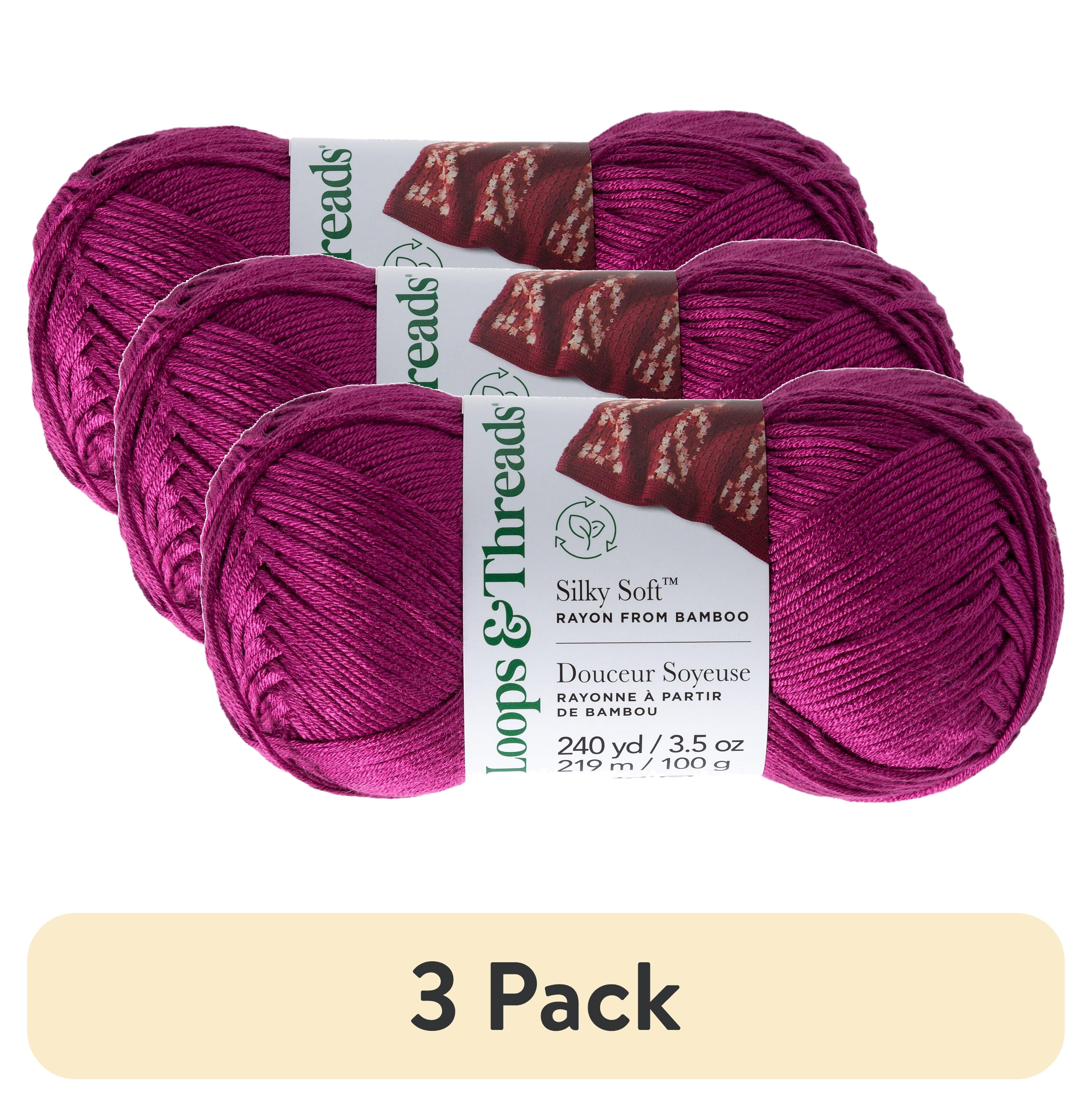 Silky Soft Yarn by Loops & Threads - Yarn for Knitting