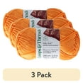 thumbnail image 1 of (3 pack) Silky Soft Yarn by Loops & Threads - Yarn for Knitting - Crochet - Weaving - and Arts & Crafts - Orange - Bamboo - 3.5 oz, 1 of 2