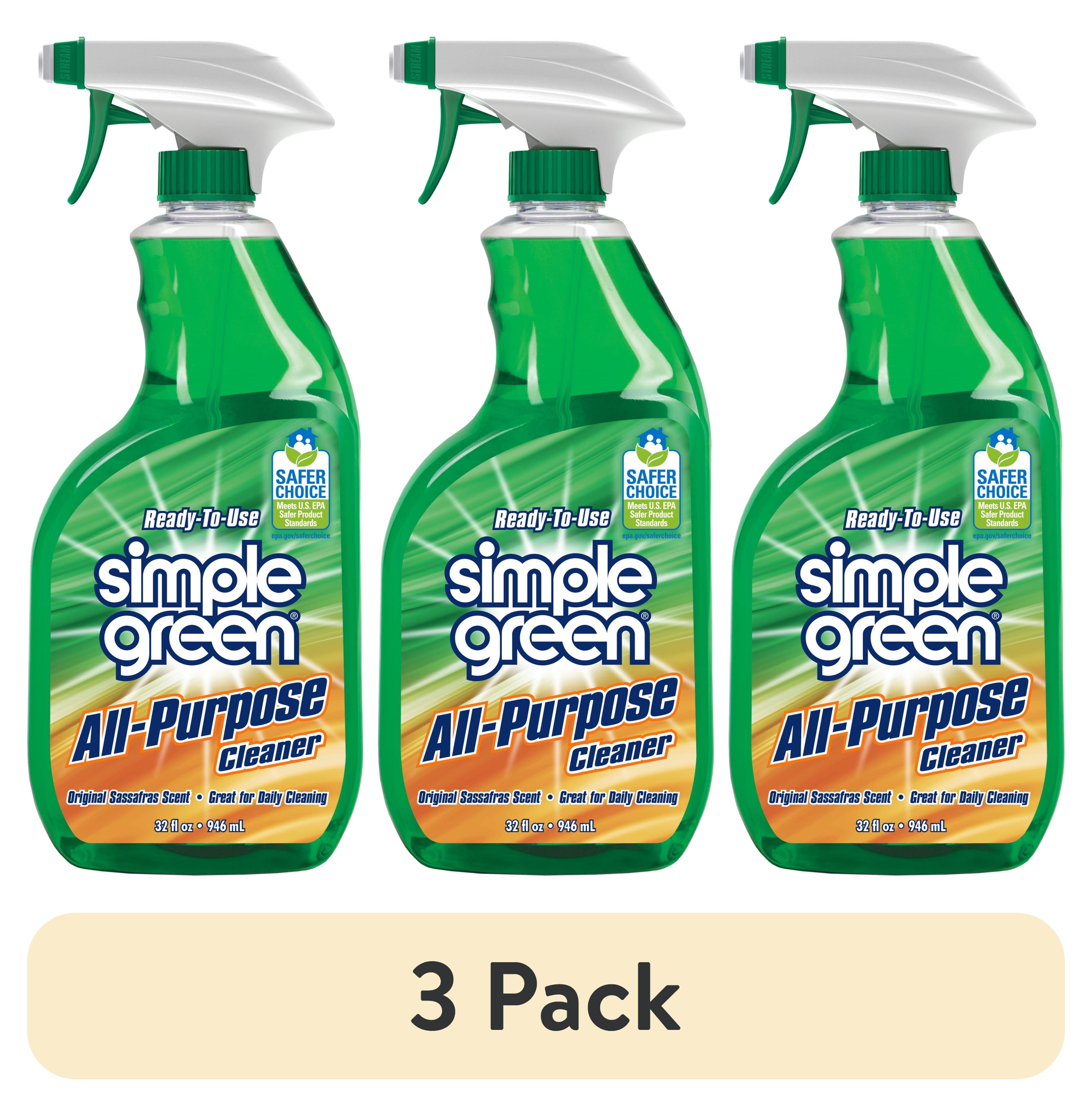 3 pack) Simple Green Ready-to-Use All-Purpose Cleaner, Spray