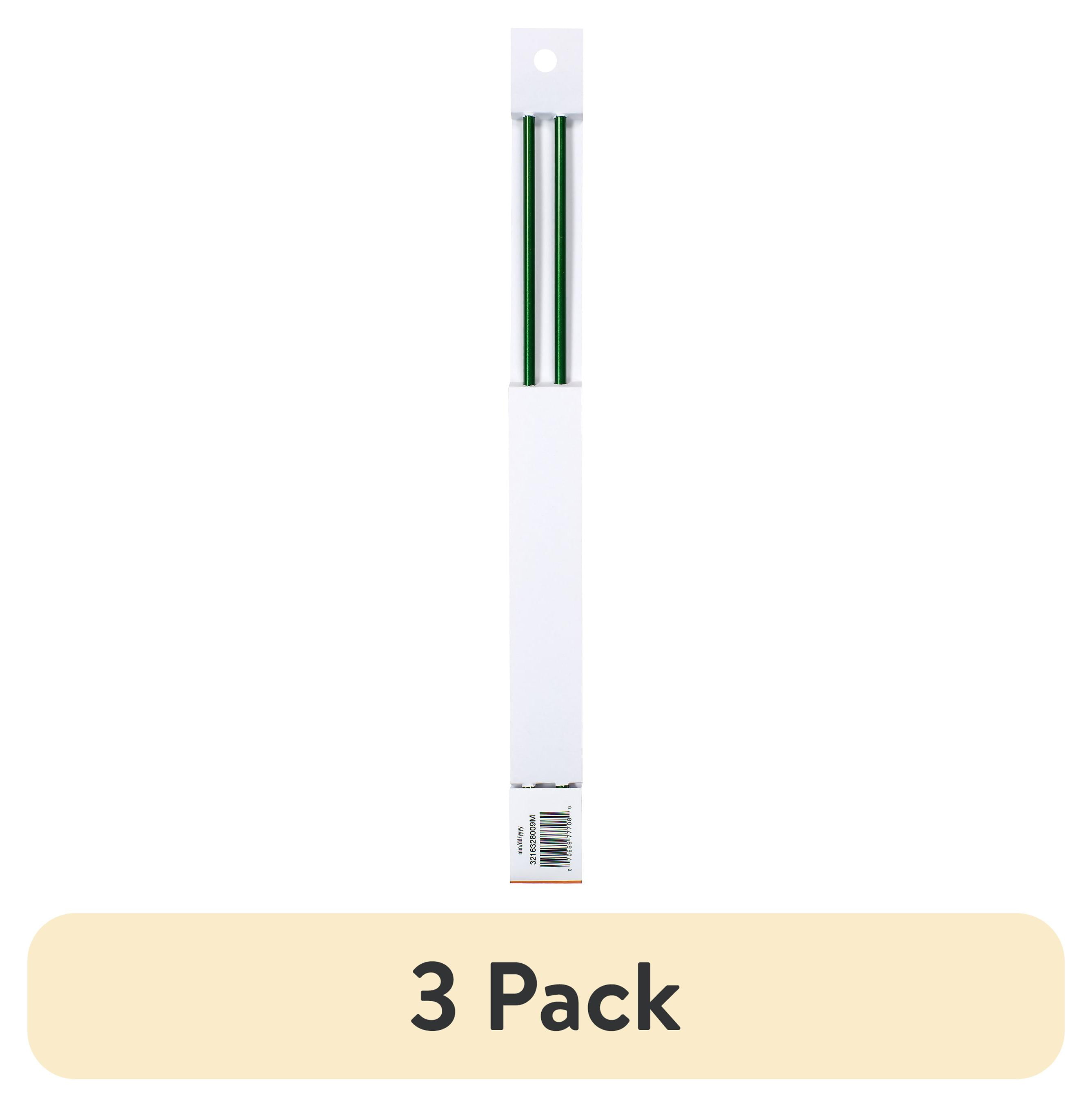 (3 pack) Simplicity Boye 14 in Anodized Aluminum Knitting Needles, Size 9 Green