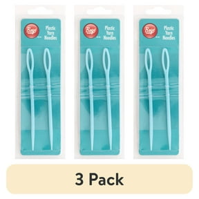 (3 pack) Simplicity Boye Plastic Yarn Needle, 2 Piece, Blue