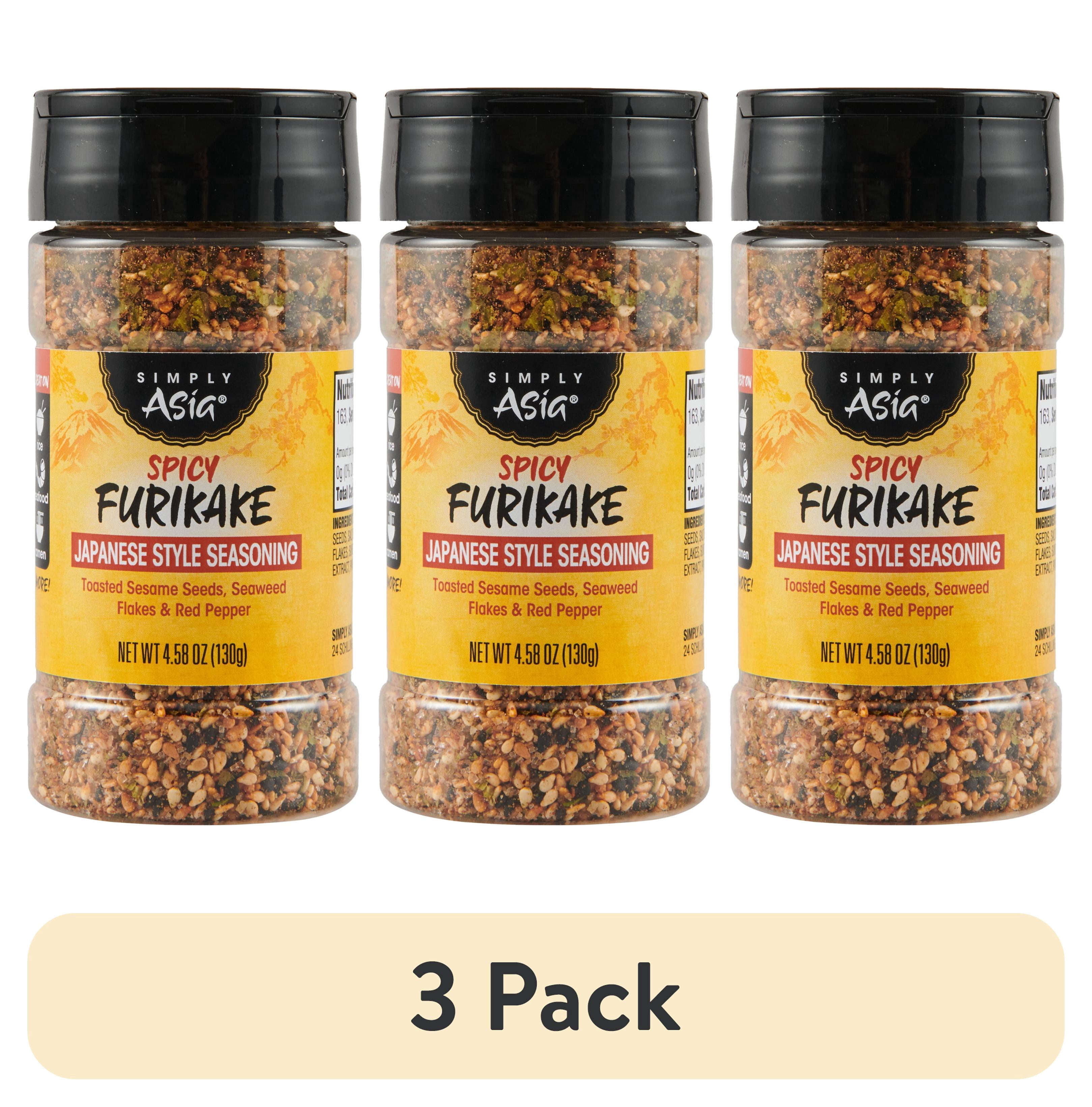(3 pack) Simply Asia Spicy Furikake Japanese Style Seasoning, 4.58 oz Bottle