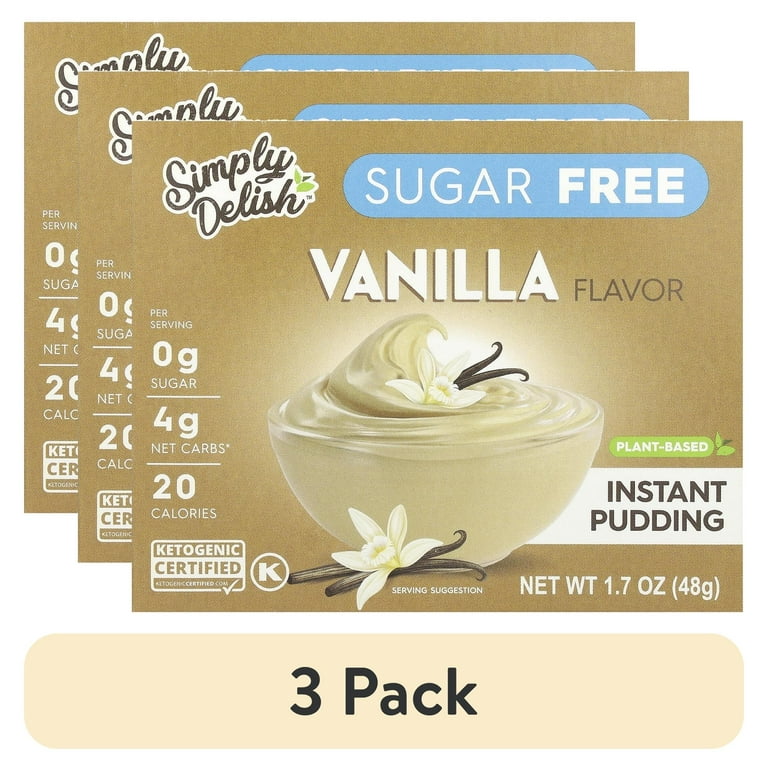 3 pack) Simply Delish Pudding Mix - Vanilla , 1.7 Oz - Walmart.com