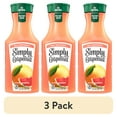 thumbnail image 1 of (3 pack) Simply Non GMO All Natural Grapefruit Juice, 52 fl oz Bottle, 1 of 15