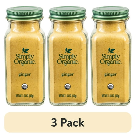 (3 pack) Simply Organic Ground Ginger Root, 1.64 oz.