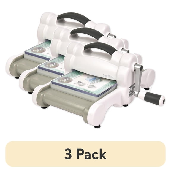 (3 pack) Sizzix Gray & White Big Shot Machine