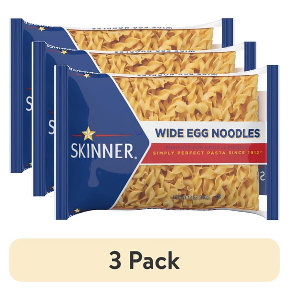 (3 pack) Skinner 12 oz Wide Egg Noodle Pasta