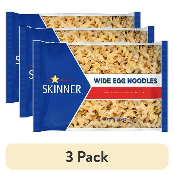 (3 pack) Skinner 12 oz Wide Egg Noodle Pasta
