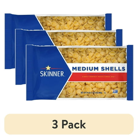 (3 pack) Skinner 24 oz Medium Shell Pasta