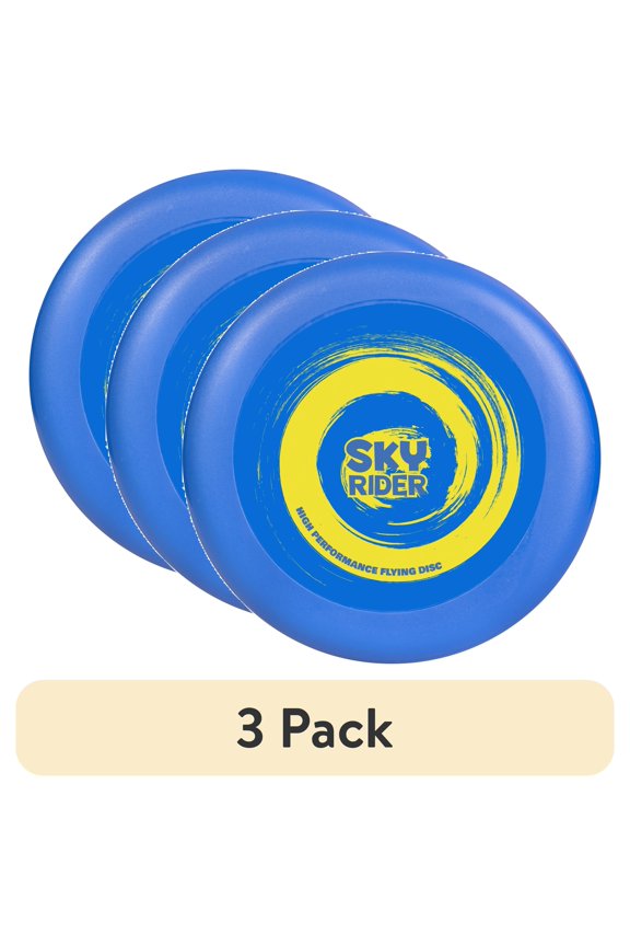 (3 pack) Sky Rider, Blue, Flying Disc, Children Ages 8+