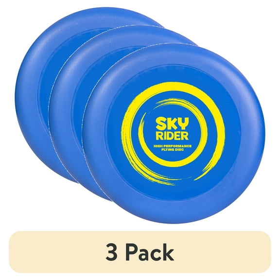 (3 pack) Sky Rider, Blue, Flying Disc, Children Ages 8+