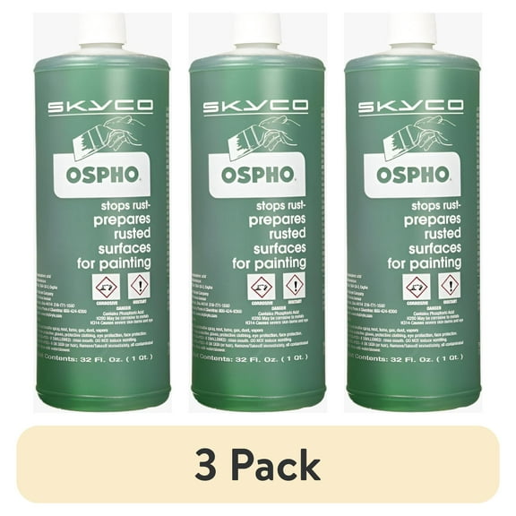 (3 pack) Skyco Ospho 605 Metal Rust Prevention Treatment 1 Quart