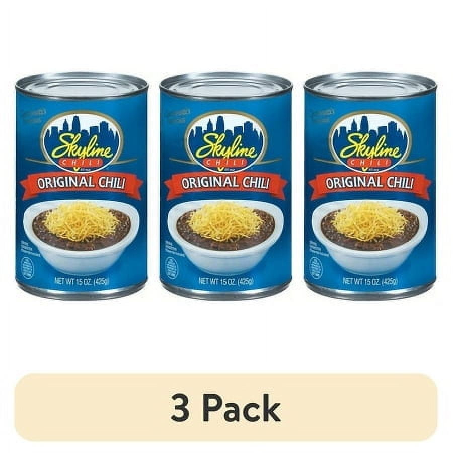 (3 pack) Skyline Chili Original Chili 15 oz Can